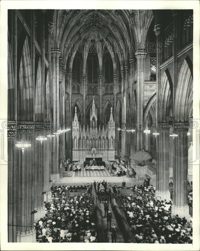 1938 View Interior St Patrick Cathedral - Historic Images