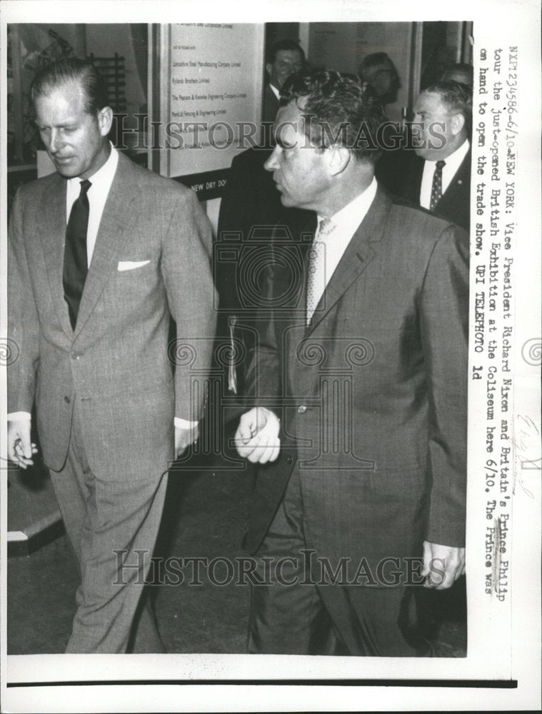 Richard Nixon Britains Prince Philip Tour - Historic Images