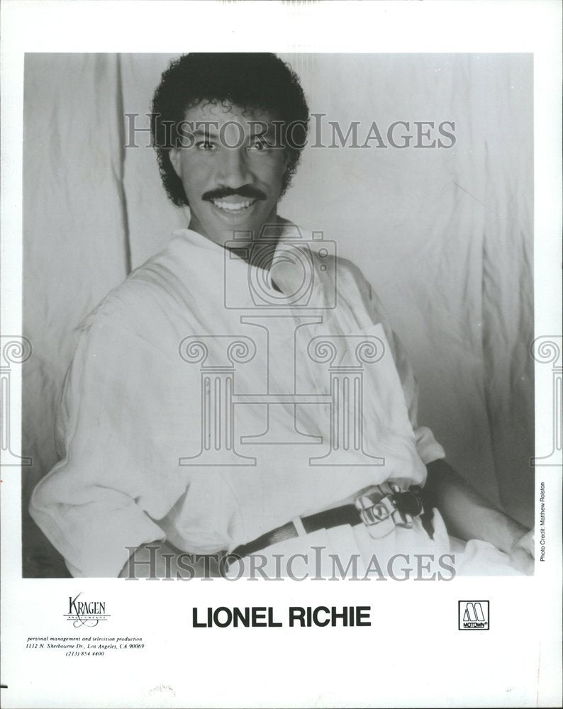 1986 Lionel Richie Entertainer Dancer Music - Historic Images