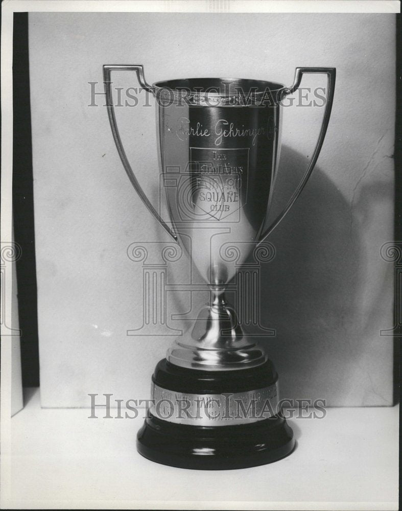 1934 Detroit News Fair &amp; Square Club Trophy - Historic Images