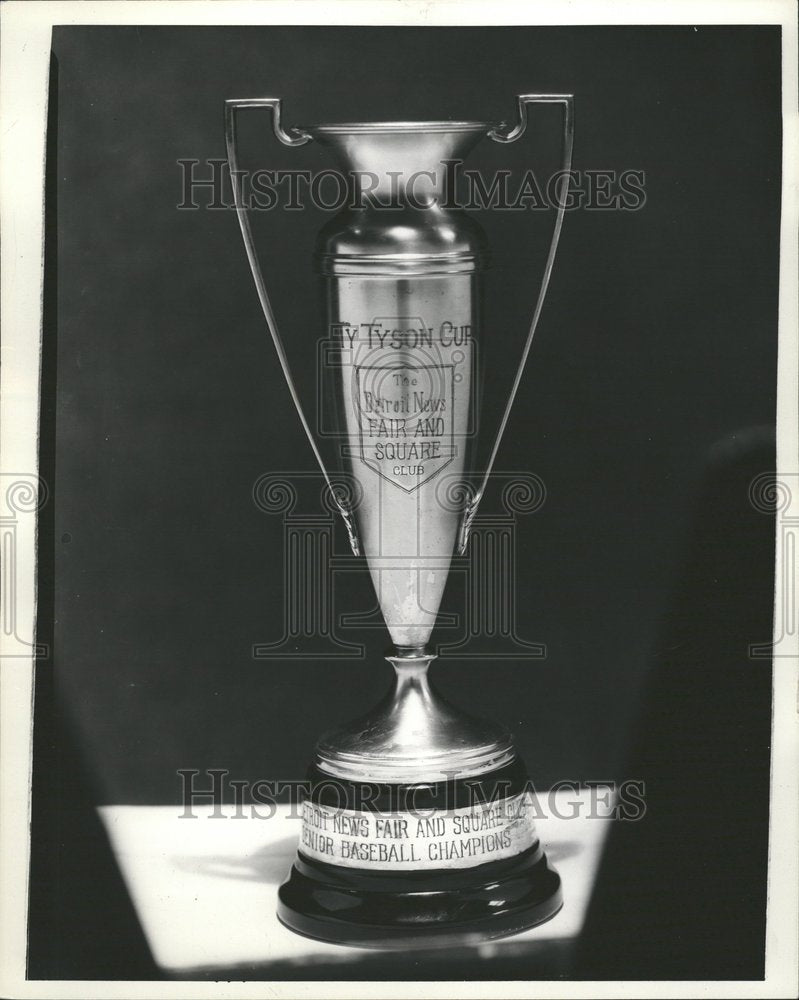 1934 Detroit News Fair & Square Club Trophy - Historic Images