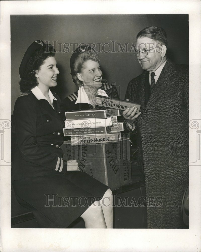 1944 Lieut Jerry Melvin & Col E.M. Stannard - Historic Images