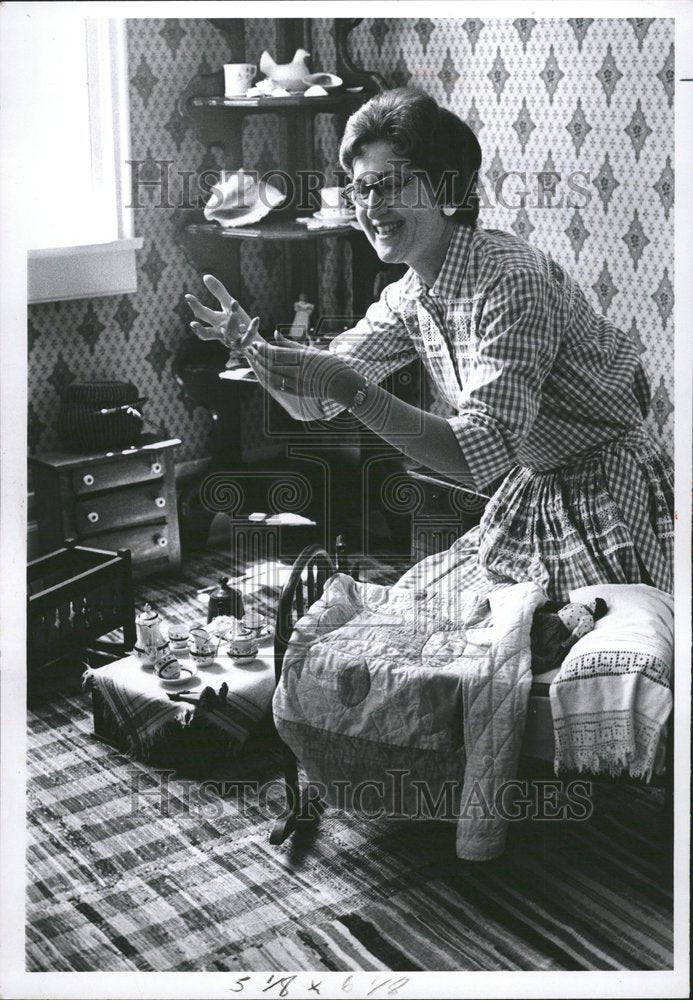 1965 Mrs. William Caskey &amp; Doll Furniture - Historic Images