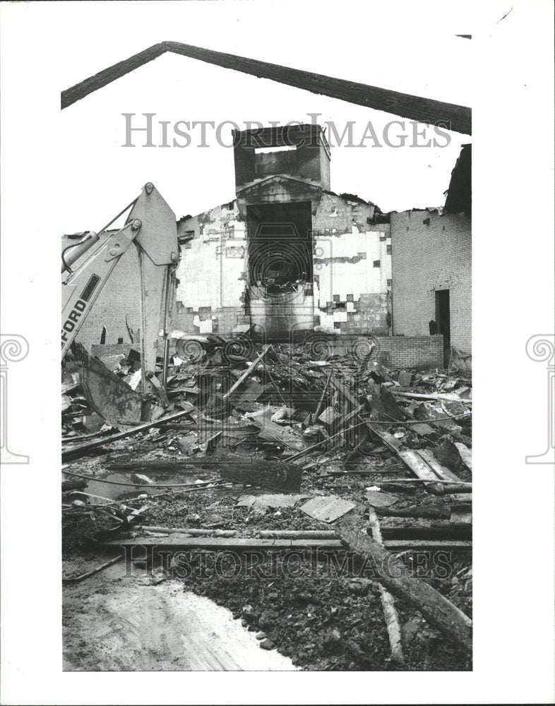 1987 Remains of the Catheral of Faith fire - Historic Images