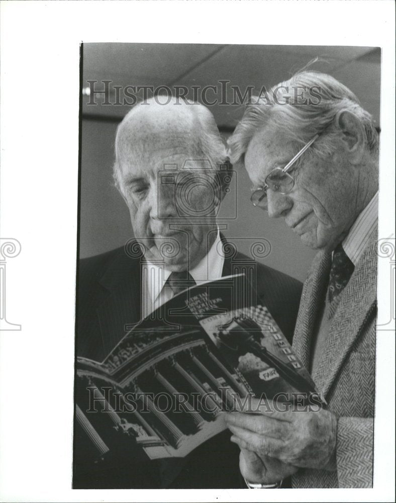 1990 Judges Dunn/Bohn review a case - Historic Images