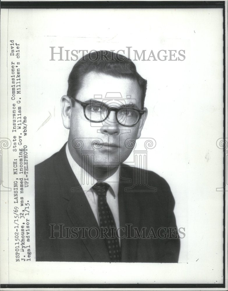 1969 Insurance Commissioner DavidJ.Dykhouse - Historic Images