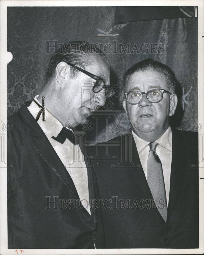 1968 Ernil Mazey Frank Fitzsimimons - Historic Images