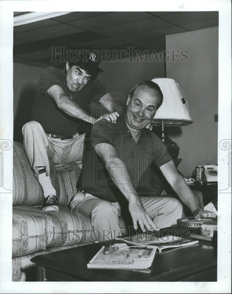 1987 Pat Harrington Tim Conway  Chciago - Historic Images