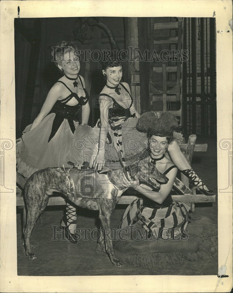 1948 Oklahoma Postcard Girls Oklanoma - Historic Images