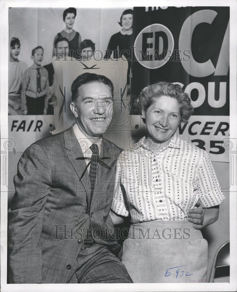 1957 Mr Edward Carey Wife Cabinet Nominee - Historic Images