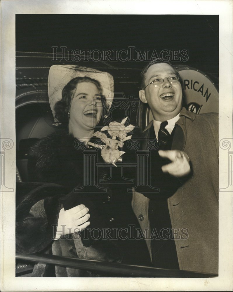 1941 Mr Mrs Phelps Newsberry Detroit Vellie - Historic Images