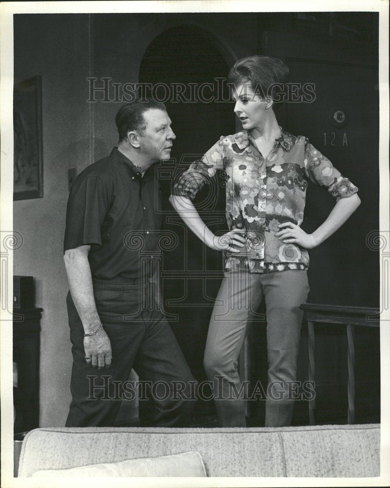 1967 Dan Dailey Diana Eden Odd Couple - Historic Images