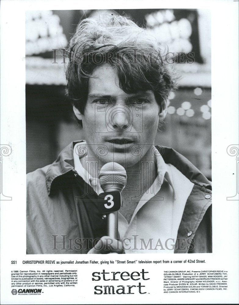 1987  Christopher Reeve Journalist Jonathan - Historic Images
