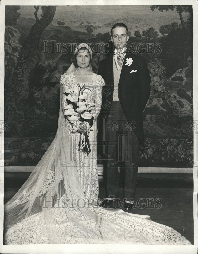 1932 Elliott Roosevelt Elizabeth Married - Historic Images