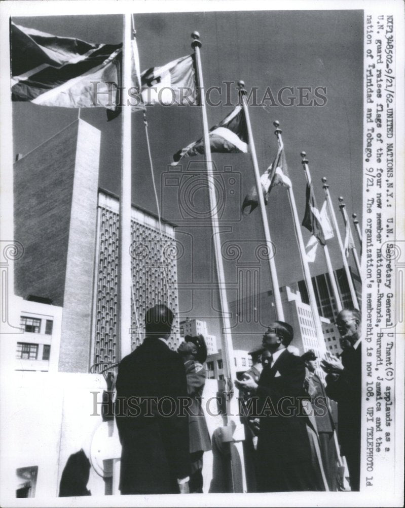 1962 U.N Secretary General Burundi Nation - Historic Images