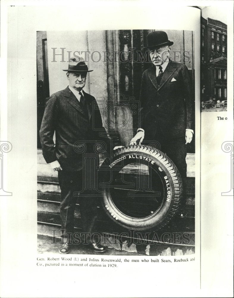 1929 Gen Robert Wood And Julius Rosenwald-Historic Images