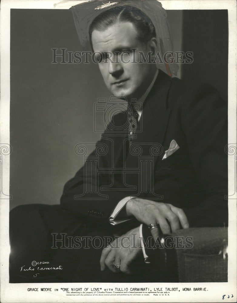 1934 Tullio Carminati Italian Actor EI Cid - Historic Images