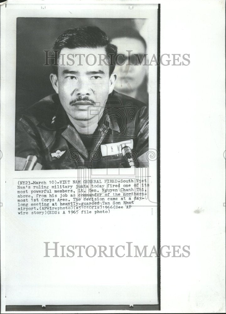1966 Lt. Gen.Naguyen Chanh Thi - Historic Images