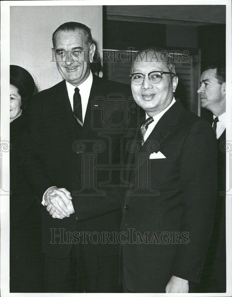 1964 Lyndon B. Johnson U Thant - Historic Images