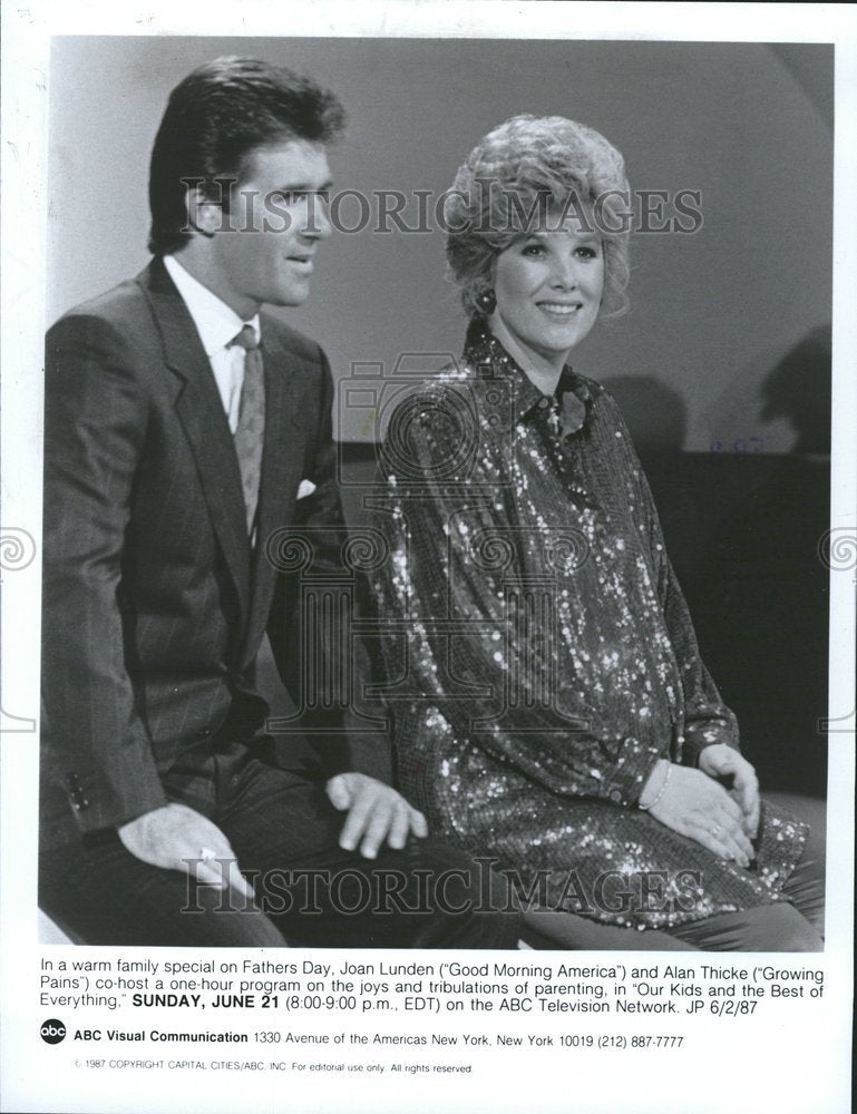 1987 Alan Thicke Joan Lunden - Historic Images