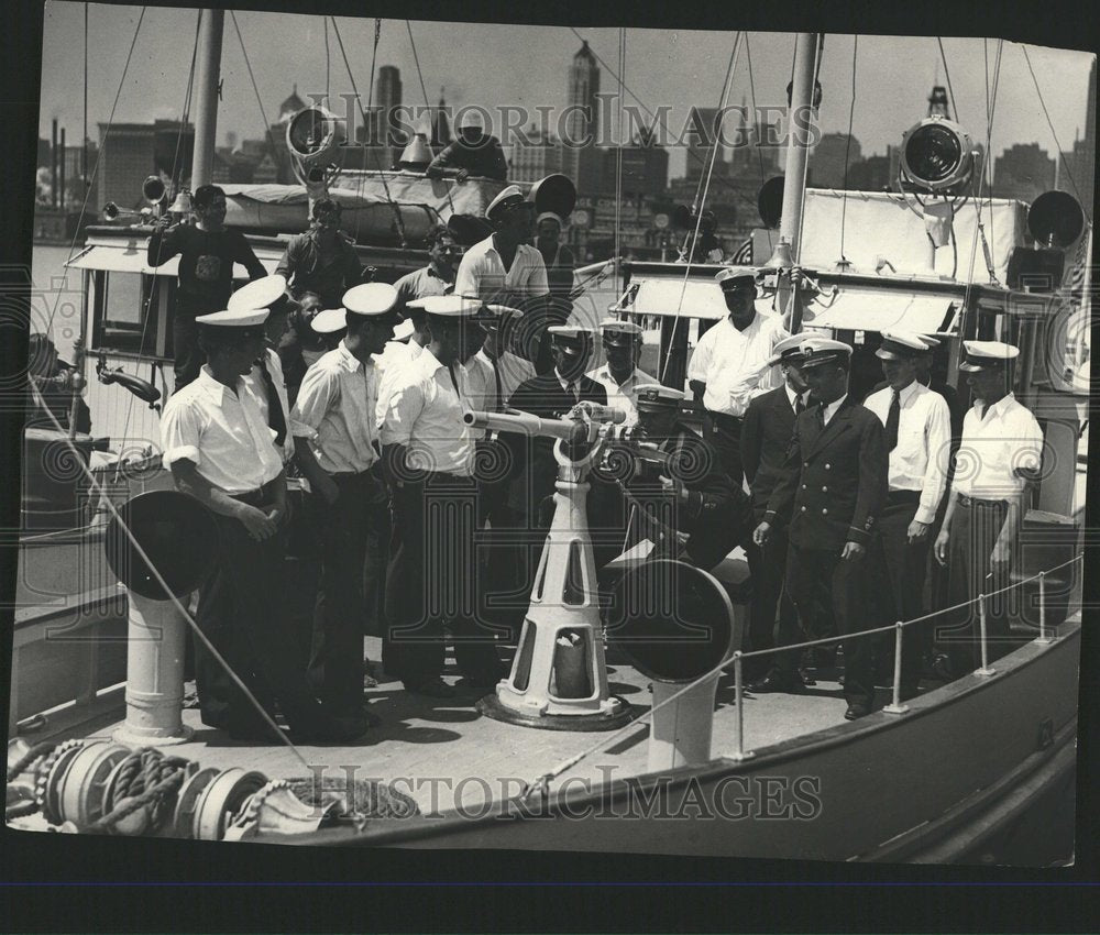 1931 Prohibition Enforcement Cruiser Crew - Historic Images