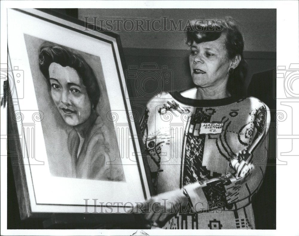 1990 Marian Stephens Teacher Cora Brown - Historic Images