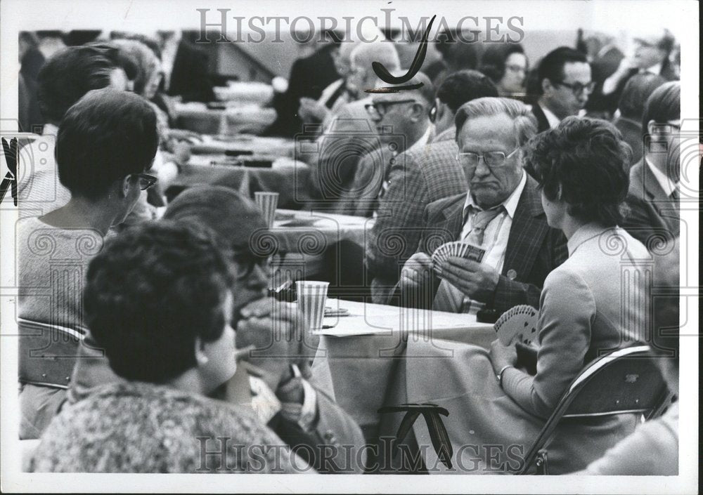 1971 Bridge trick-taking card game - Historic Images