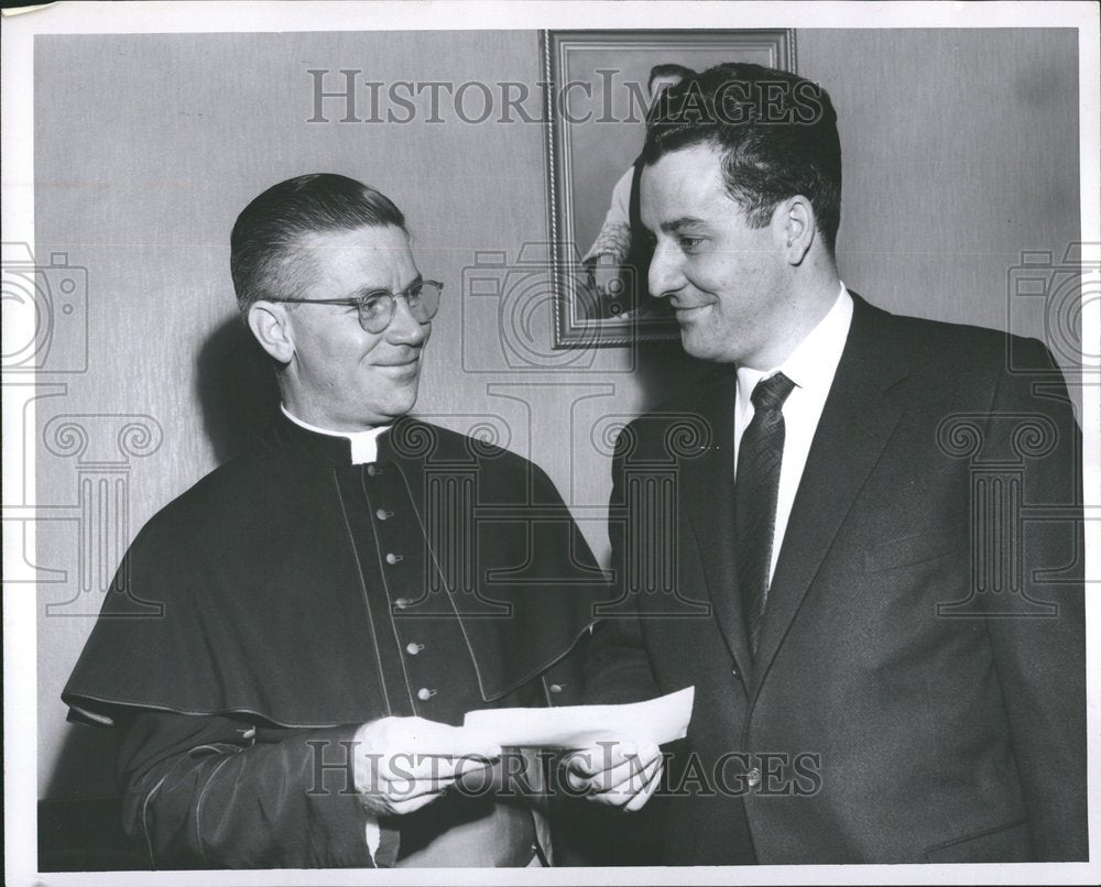 1956 Monseigneur Albert Matyn Sacred Heart - Historic Images