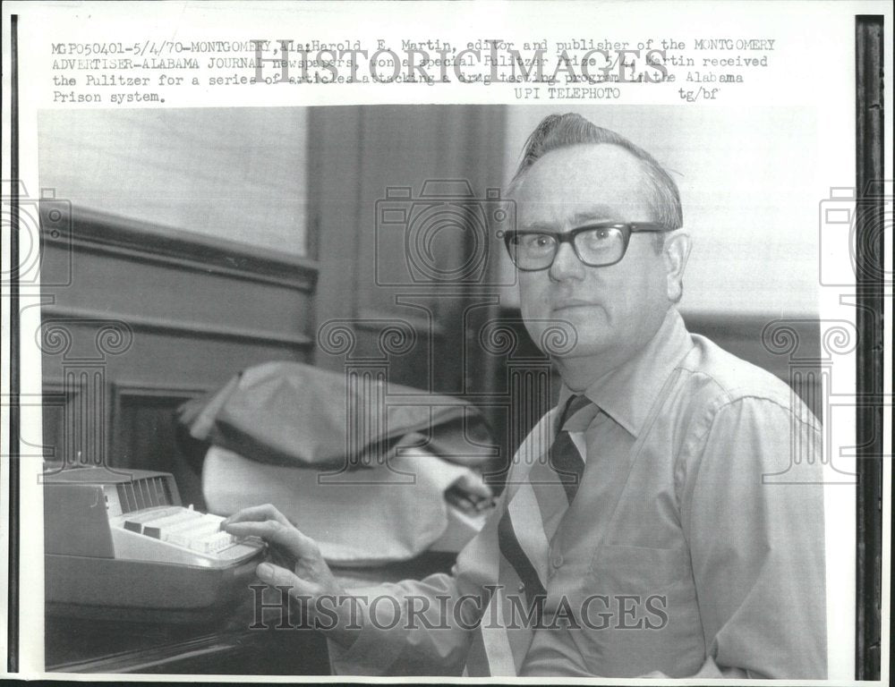 1970 Harold E. Martin Editor and Publisher - Historic Images