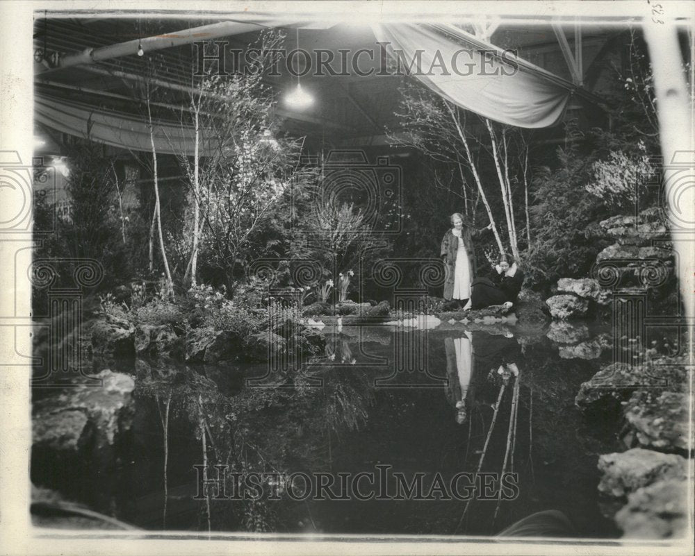 1934 Jean Carline Alfine Garden Flower Show - Historic Images