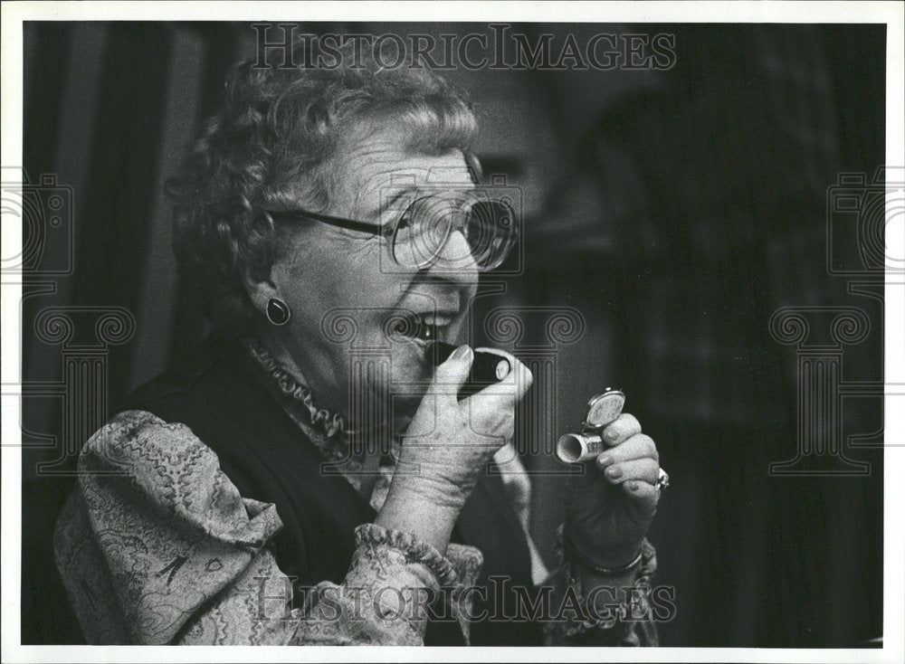 1984 Michigan Pinochle Club Ethel Clark - Historic Images