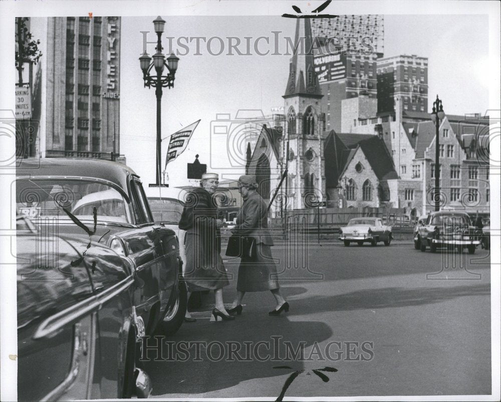 1956 Pedestrian Person Foot Wheather Skate - Historic Images