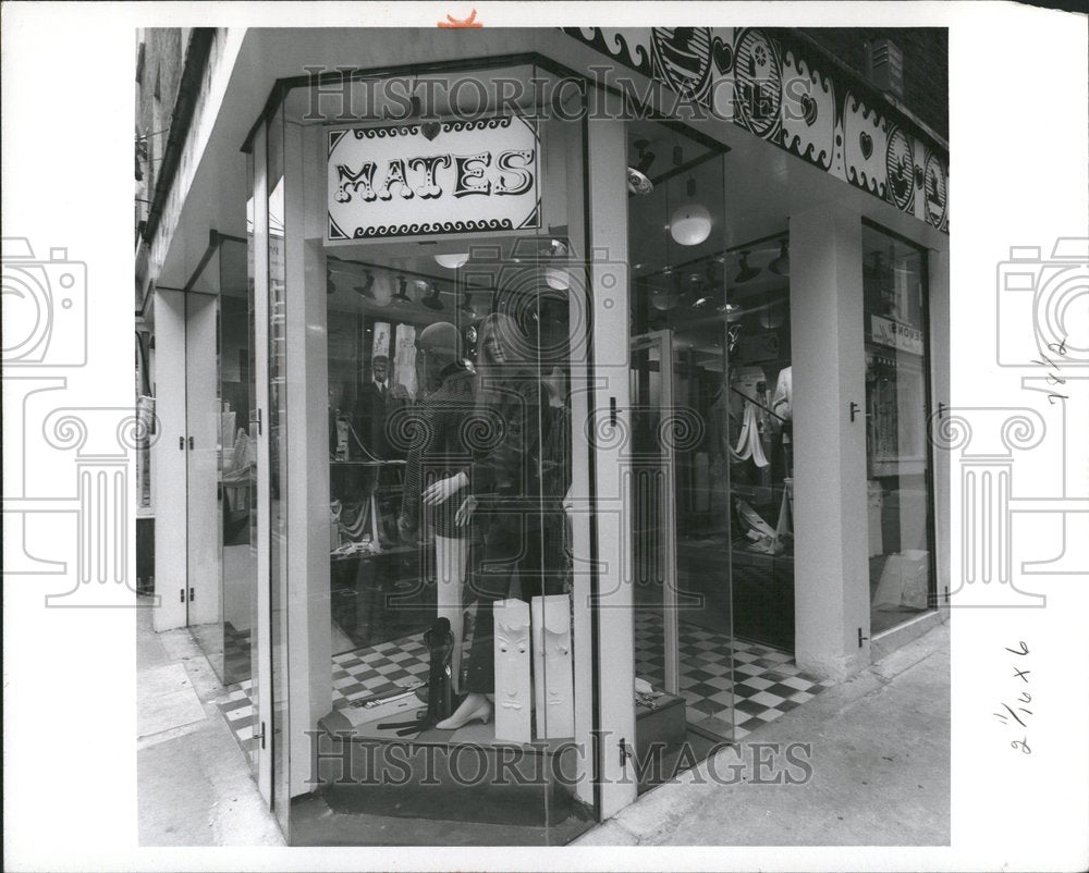 1966 Mates Clothing Store Detroit - Historic Images