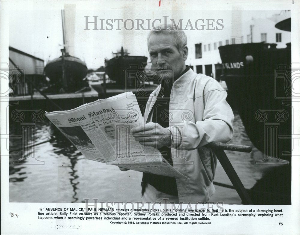 1981 Paul Newman Actor Absence of Malice - Historic Images