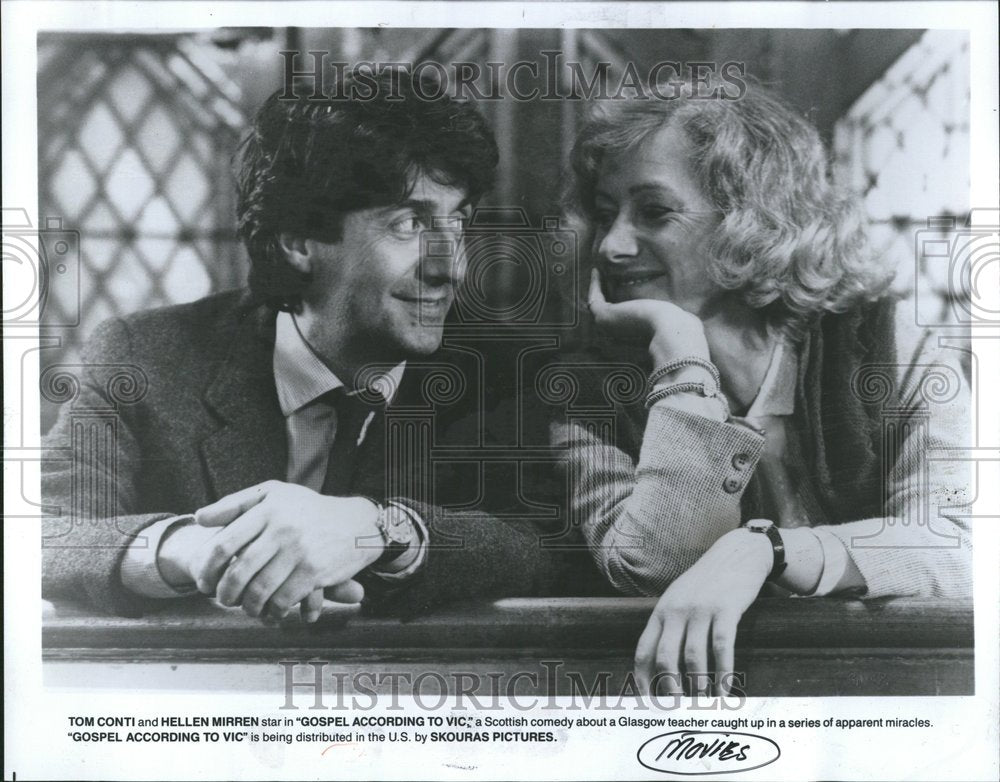 1986 Tom Conti Hellen Mirren Actor - Historic Images