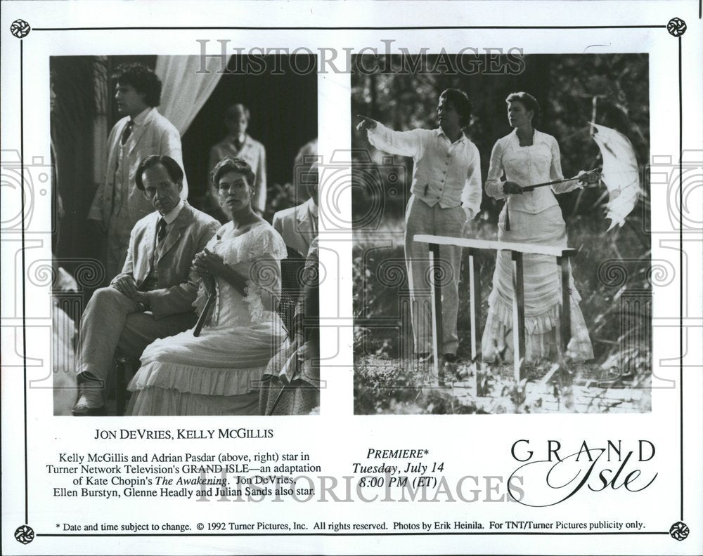 1992 JohnDevries Kelly McGillis Grannd Isle - Historic Images