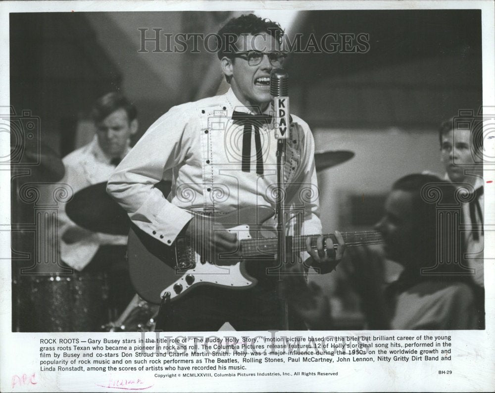 1989 Gary Busey Buddy Holly Film - Historic Images