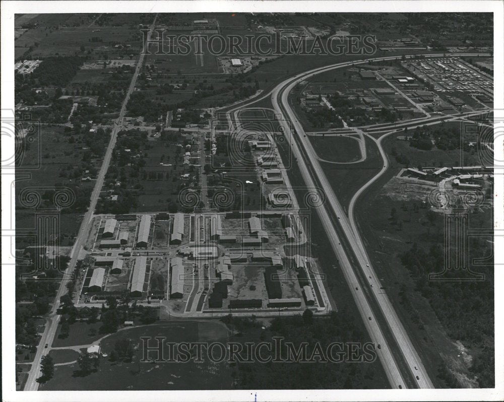 1969 Aerial View Charter Square Apartments - Historic Images