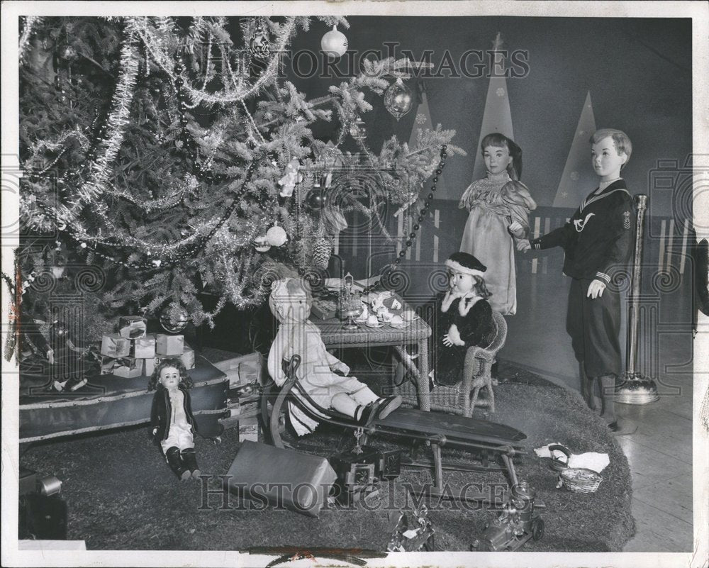 1957 Toys Christmas Trees Festival - Historic Images