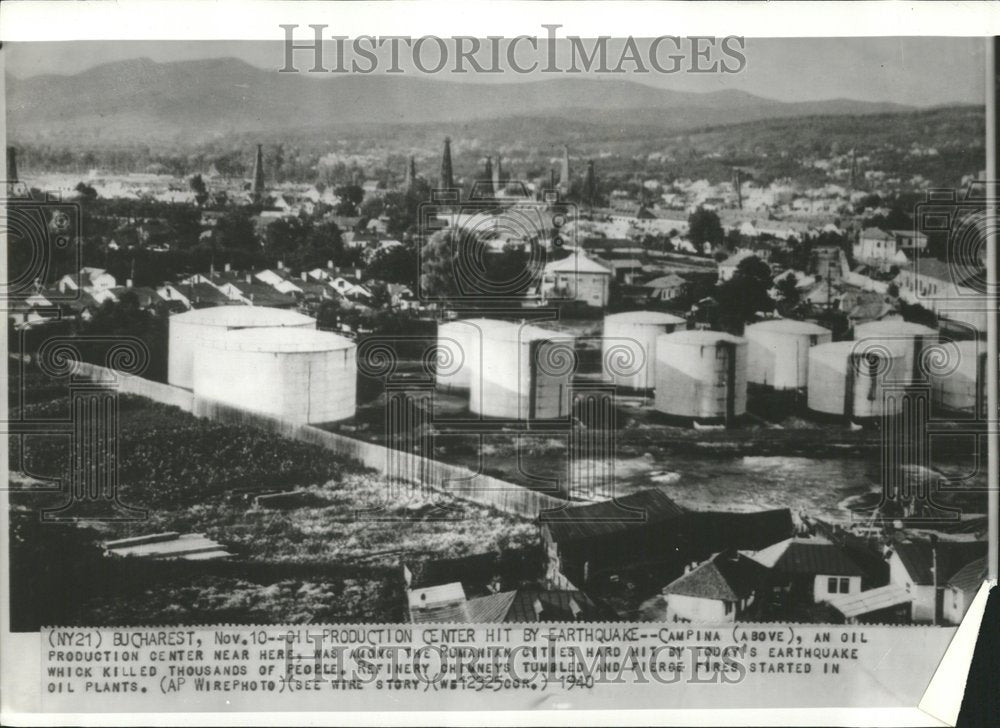 1940 Campina Earthquake Romanian City - Historic Images