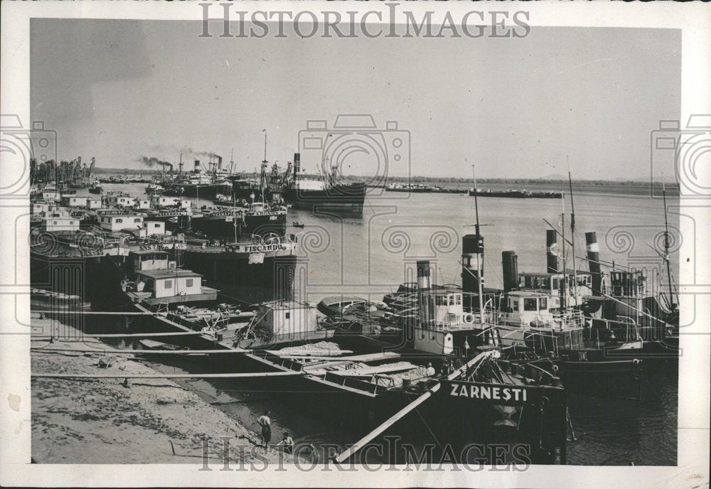 1940 Galatz Port Danbe River Romania - Historic Images