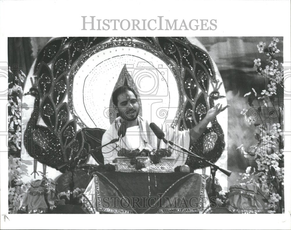 1992 Bhagavat Katha Allen Park  Hindus - Historic Images