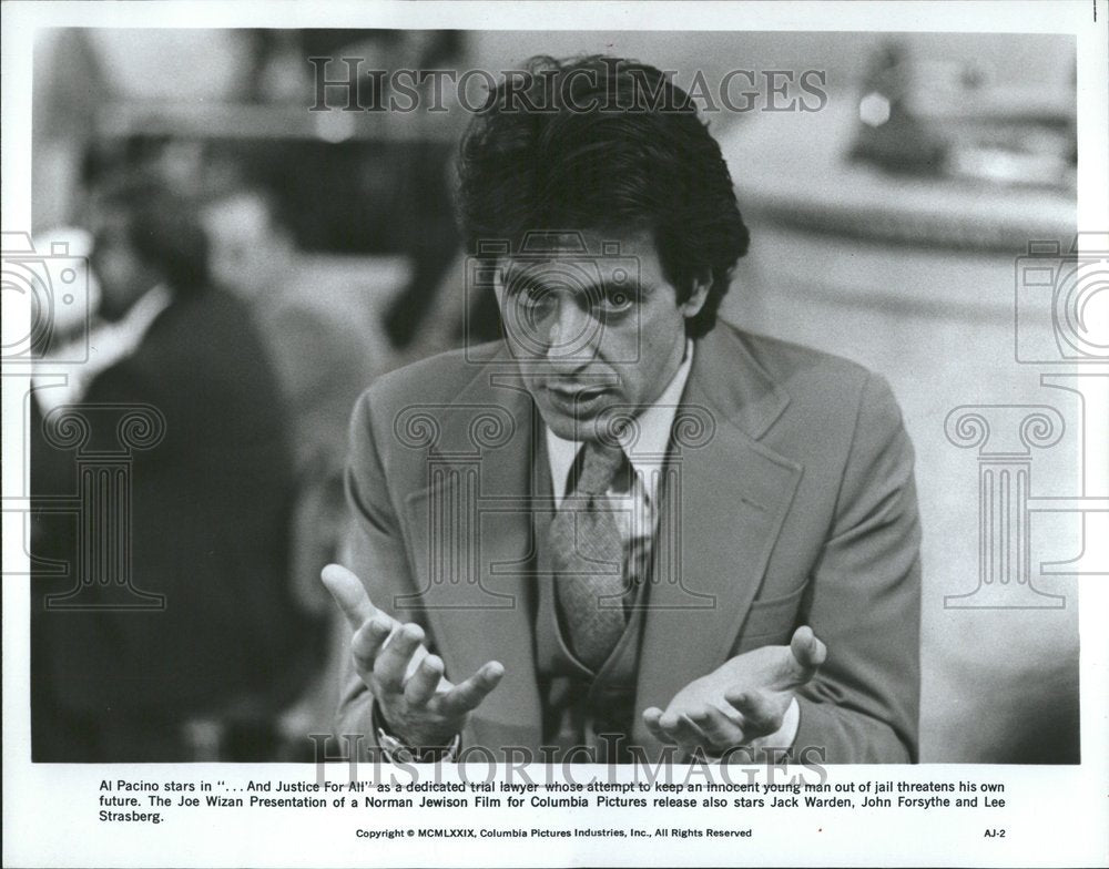 1980 Al Pacino Actor Justice Joe Wizan - Historic Images