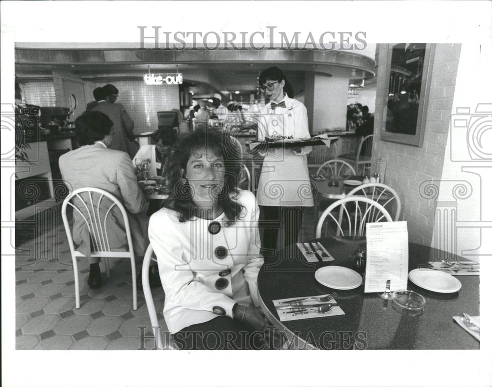 1990 Doorman Walter Ware America Pizza Cafe - Historic Images