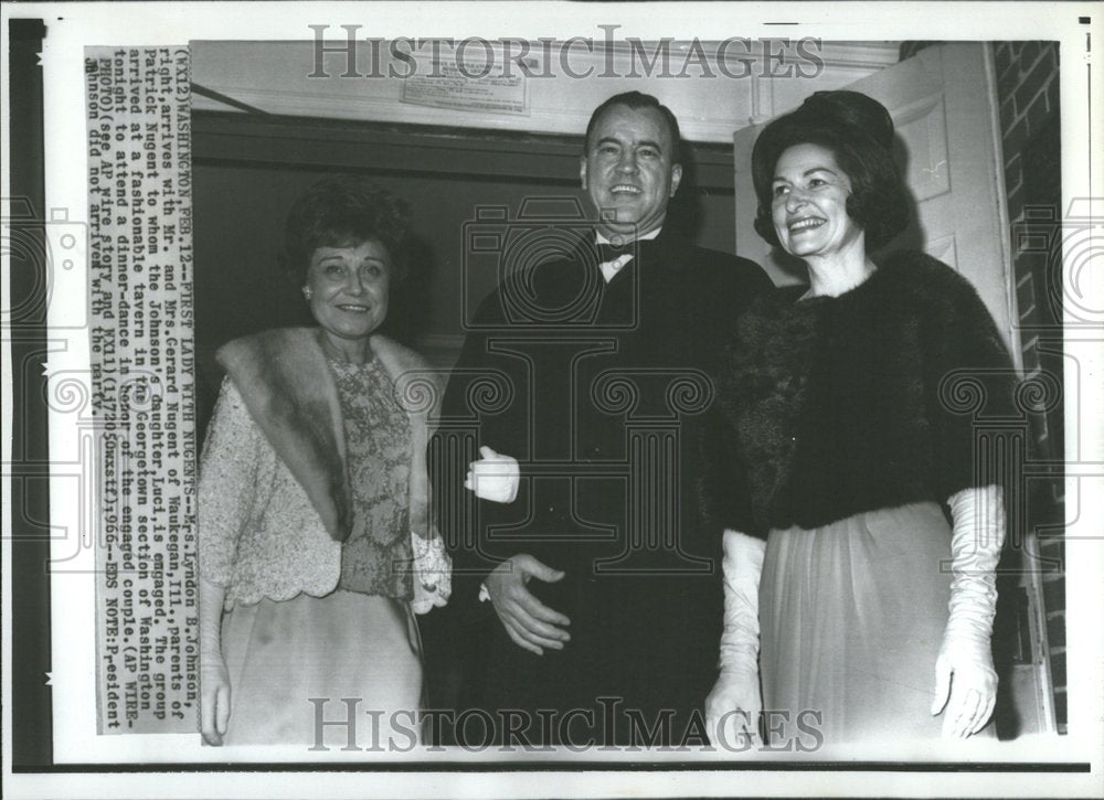 1966 Lyndon Johnson Gerard Nugent Luci - Historic Images