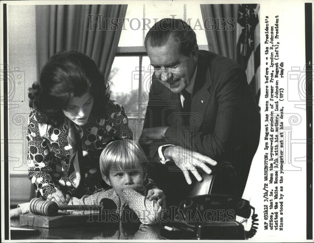 1972 Lyn Nugent Pres Lyndon B Johnson - Historic Images