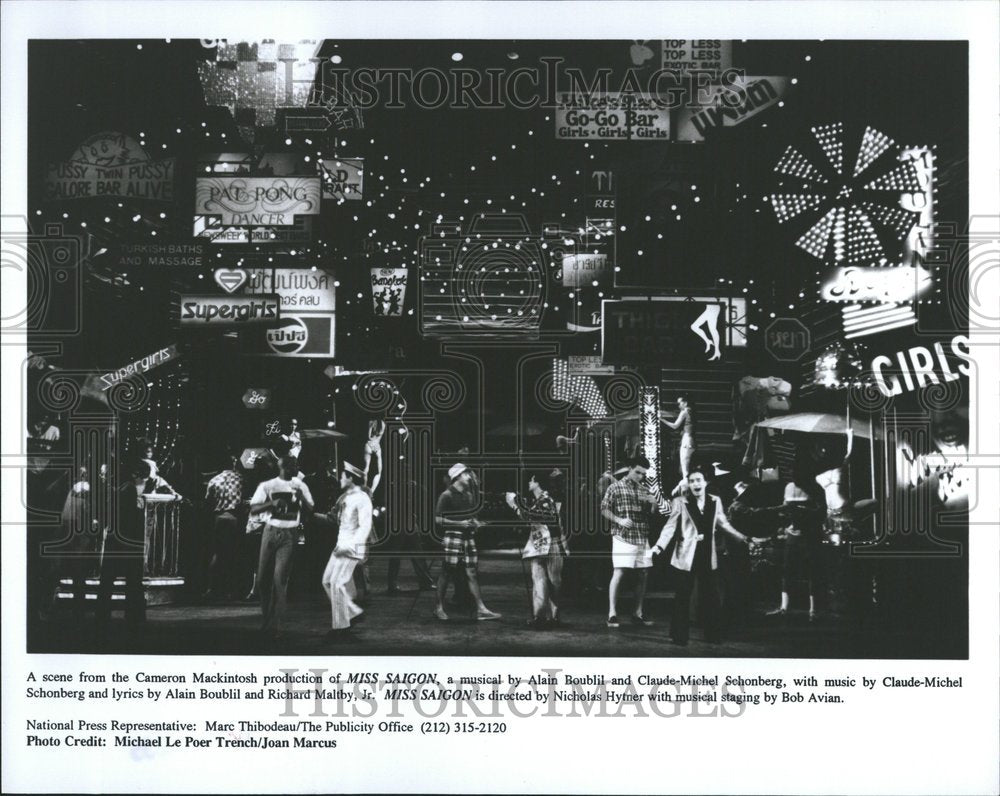 1995 Miss Saigon Musical Claude Michel Tale - Historic Images