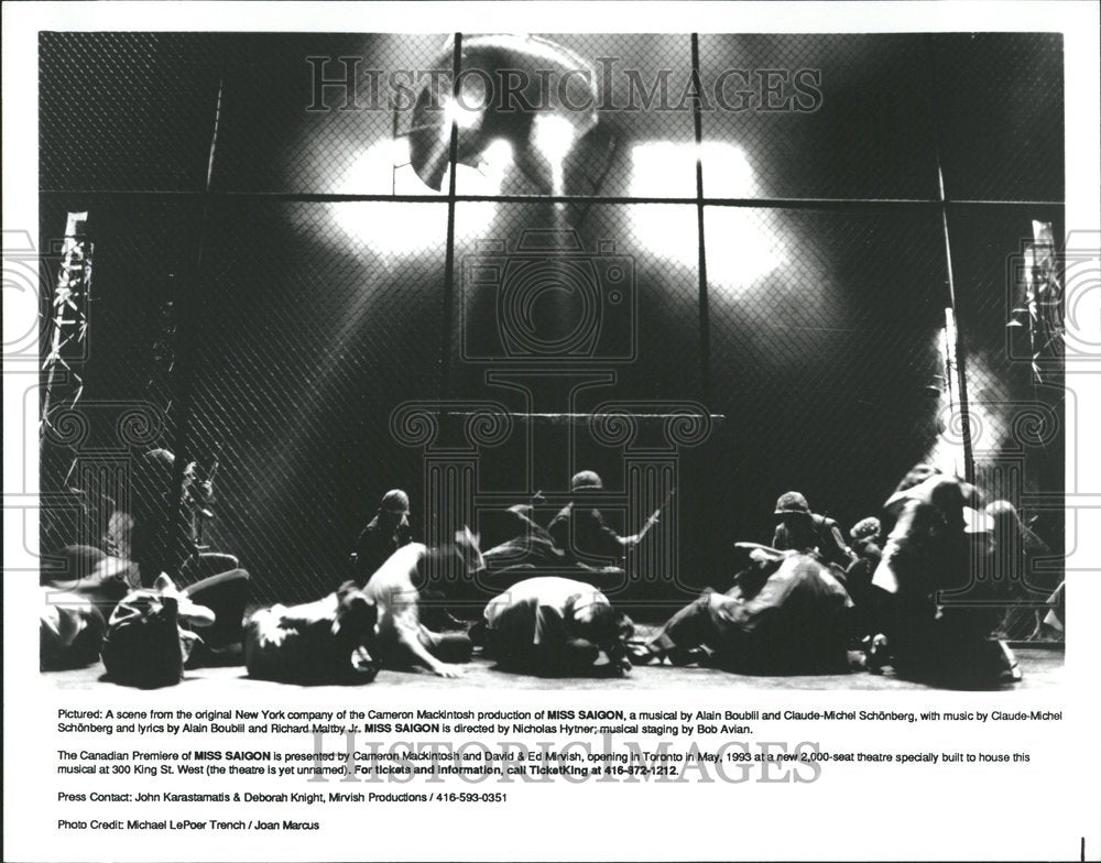 1994 Miss Saigon Michel Alain Richard Lover - Historic Images