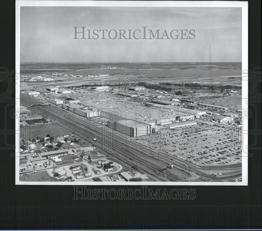 1963 Aerial View City Buildings Companies - Historic Images