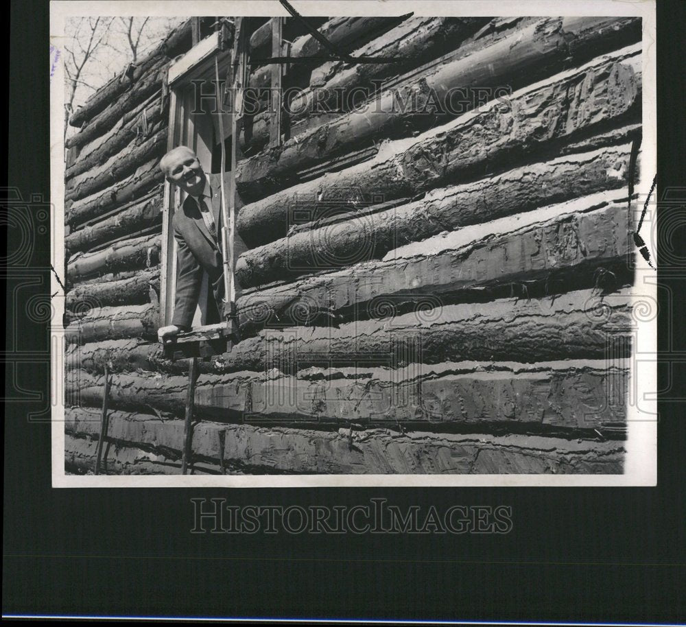 1963 Magnus Meier Princepal Log Cabins Nane - Historic Images